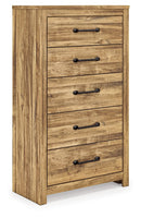 Maystonna - Five Drawer Chest - Brown - Austin's Furniture Depot (Austin,TX)
