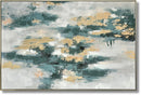 Verdant Gold Drift - 39" x 59" Framed Wall Art