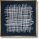 Ivory Tangle Lattice - 39" x 39" Framed Wall Art