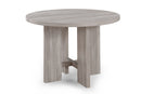 Amara - 5 Piece Round Dining Set Drift Wood - Drift Wood