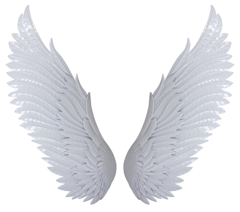 Metal Wall Decor Wings - Light Blue