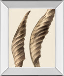 Turning Leaves I By Jeff Friesen - Mirror Framed Print Wall Art - Dark Brown