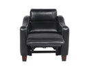 Steve Silver Giorno Dual Power Leather Recliner in Midnight
