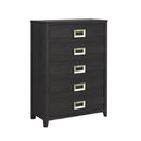 Tobias - 5-Drawer Chest - Black