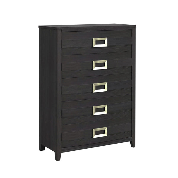Tobias - 5-Drawer Chest - Black