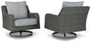 Elite Park - Swivel Lounge w/ Cushion - Gray