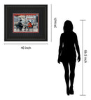 Player's Theatre By Ruanne Manning - Framed Print Wall Art - Red