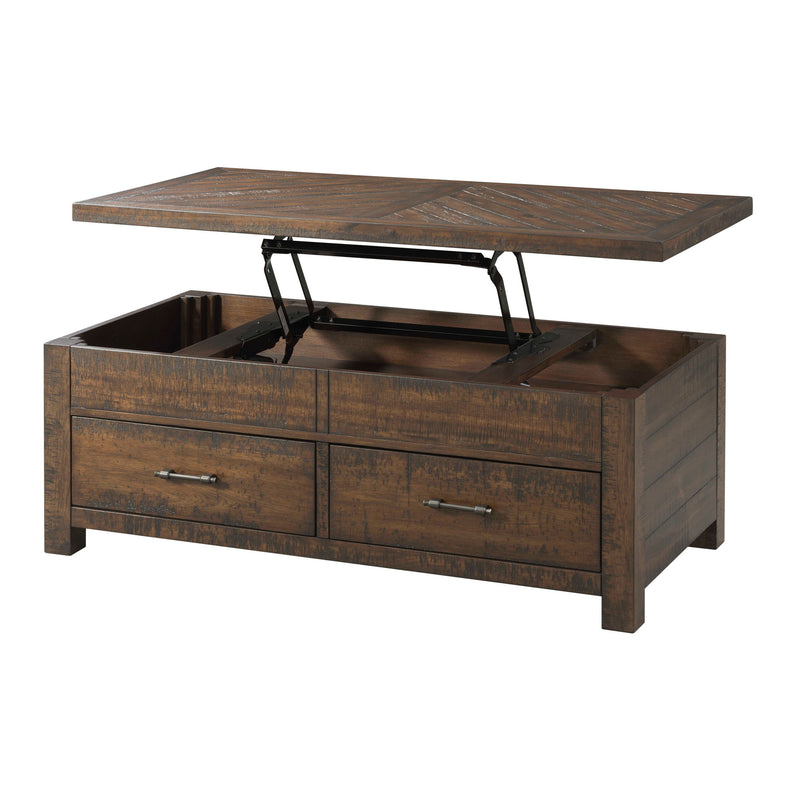 Jax - 3 Piece Occasional Table Set (Lift Top Coffee & Two End Tables) - Cherry