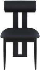 Dario - Faux Leather Dining Chair With Black Frame (Set of 2)