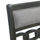 Amherst - Dining Side Chair With Fabric Cushion Side Stretcher (Set of 2) - Gray Finish