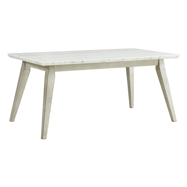 Bette - Dining Table With Marble Top - White