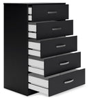 Finch - Five Drawer Chest - 46" Height - Black