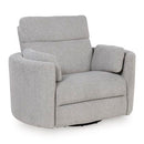 ModMax Luxe - Swivel Glider Power Recliner - Flint - Austin's Furniture Depot (Austin,TX)