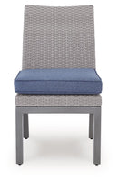 Half Moon Beach - Side Chair With Cushion (Set of 2) - Blue / Gray