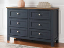 Landocken - Dresser - Brown / Blue