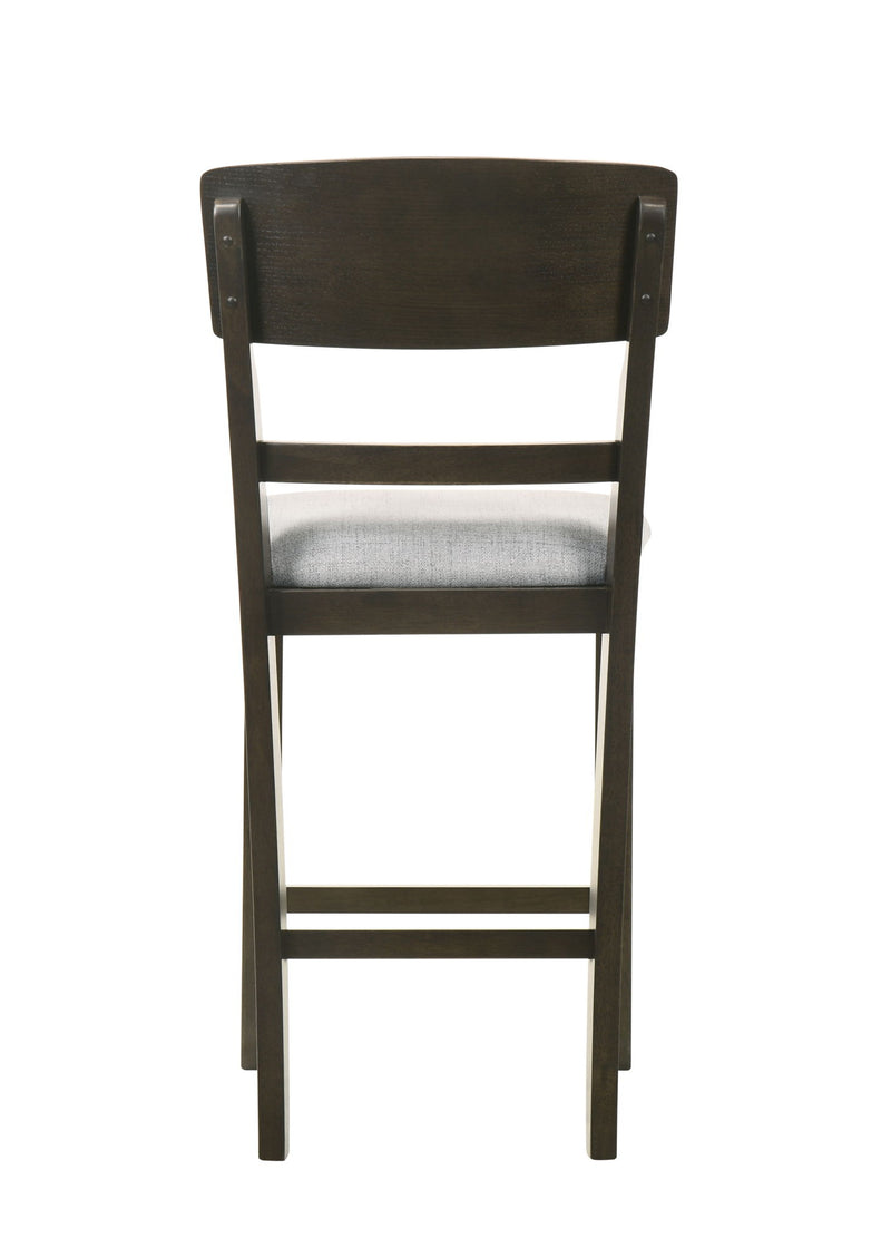 Oakly - Counter Height Chair (Set of 2) - Pearl Silver / Charcoal
