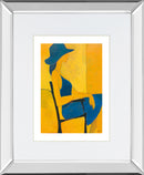 In View Of Il By Augustine - Mirror Framed Print Wall Art - Blue