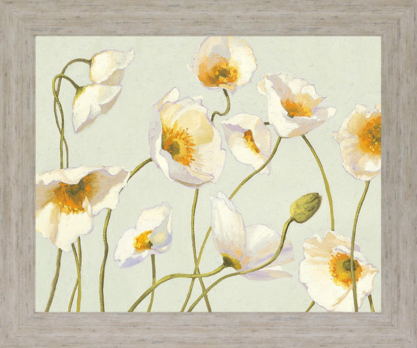 Golden Poppy Whimsy - 28" x 34" Framed Wall Art