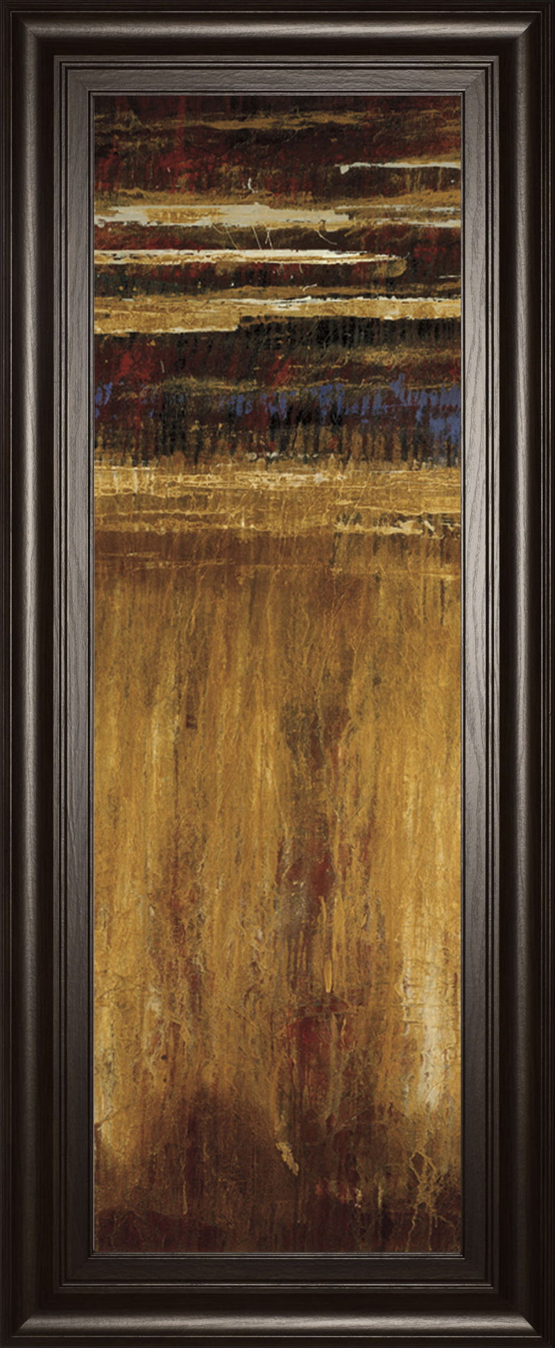 Eruption Pompe II By Jardine - Framed Print Wall Art - Dark Brown