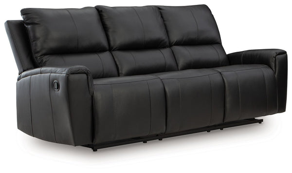 Glossmore - Black - Reclining Sofa