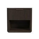 Sylvie - 1-Drawer Nightstand With Touch Light LED - Dark Brown