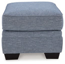 Carissa Manor - Ottoman - Denim