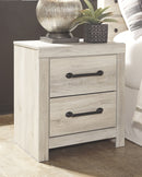 Cambeck - Two Drawer Night Stand - Whitewash