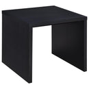 Knapp - Engineered Wood Square Side End Table - Black