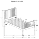 Jones - Wood Open Frame Bed