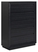 Londer - Five Drawer Chest - Black