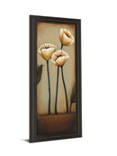 Jardin De Flores Il By H. Alves - Framed Print Wall Art - Beige