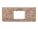 White Balam, Wall Unit with Electric Fireplace Insert