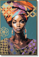 Golden Essence - 48" x 33" Framed Wall Art