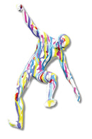 Dynamic Drizzle Figure - 6" x 12" Framed Wall Art