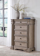 Blairhurst - Five Drawer Chest - Light Grayish Brown