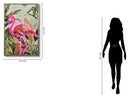 Electric Flamingo Oasis - 33" x 48" Framed Wall Art