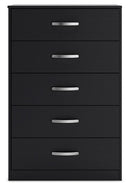 Finch - Five Drawer Chest - 46" Height - Black