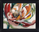 Crimson Blossom Burst - 28" x 34" Framed Wall Art