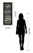 L-o-v-e Ill By Pela Studio - Framed Print Wall Art - Balck - Black