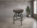 Adjustable Swivel Stool - Brown
