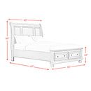 Kingston - Bed With Storage Footboard And Non-Storage Rails