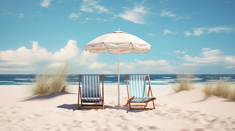 A Day In The Sand (Small) - Blue