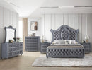 Crown Mark Furniture Voltare Nightstand in Dark Grey image