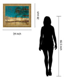 Golden Oasis - 28" x 34" Framed Wall Art