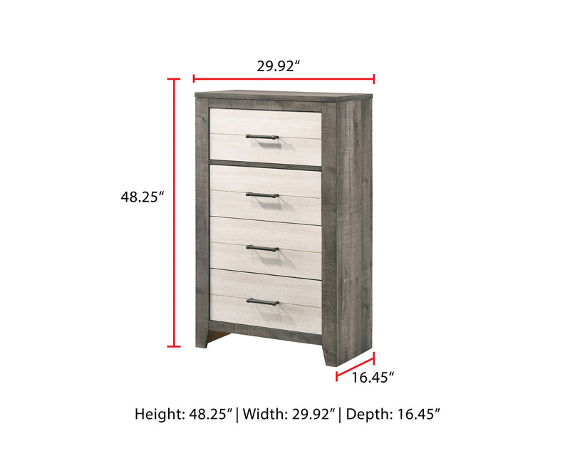 Rhett - Chest - Chalk / Gray