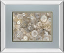 Natural Agate By Albena Hristova - Mirror Framed Print Wall Art - Blue