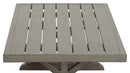 Jones - Outdoor Aluminum Coffee Table - Brown