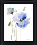 Azure Blossom Dance - 28" x 34" Framed Wall Art
