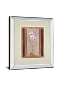 Contemporary Orchid I By Carney - Mirror Framed Print Wall Art - Pink
