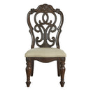 Steve Silver Royale Side Chair in Brown Pecan (Set of 2)